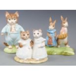 Beswick Beatrix Potter figures Flopsy and Benjamin Bunny (P4155), Beswick Tom Kitten limited edition