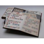 Nine stockbooks of all-world stamps, some in named countries in UK Victoria onwards, Holland, New