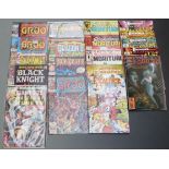 Twenty Marvel comics comprising Giant-Size Master Of Kung Fu 2, Black Knight 17 and 97, Sergio