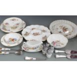 Eighteen pieces of Royal Worcester including fruit / nut tray, flan dishes, tazza etc