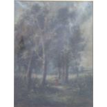 Benjamin Williams Leader RA (British 1831-1923) oil on canvas 'A Glade at Knockholt in Kent', signed