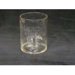 Meredith and Brew Ltd glass pail, H18cm
