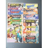 Nine DC comics The Hawke & The Dove comprising 1-3 and 6, Showcase 75 x2, Hawke & Dove 1 and 6 and