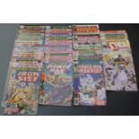 Thirty-one Marvel Comics Luke Cage and Iron Fist comprising Iron Fist 4, 5 and 7, Hero For Hire 1,