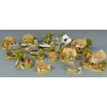Approximately twelve Lilliput Lane cottages, some with deeds including Queen of Windermere