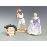 Royal Doulton limited edition figure of W G Grace, 316/9500, Nicola HN2839 and a small 'Mine Host'