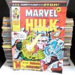 A run of two-hundred-and-fifty-five Marvel Comics The Mighty World of Marvel Starring The Incredible