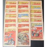 Twenty-one Hotspur comics comprising 953-958, 961, 962, 964, 965, 967-972, 974, 975, 977 and 978.