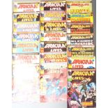 Twenty-one Marvel Dracula Lives comics comprising numbers 3, 6, 9, 13, 15, 19, 31, 35, 36, 38, 39,