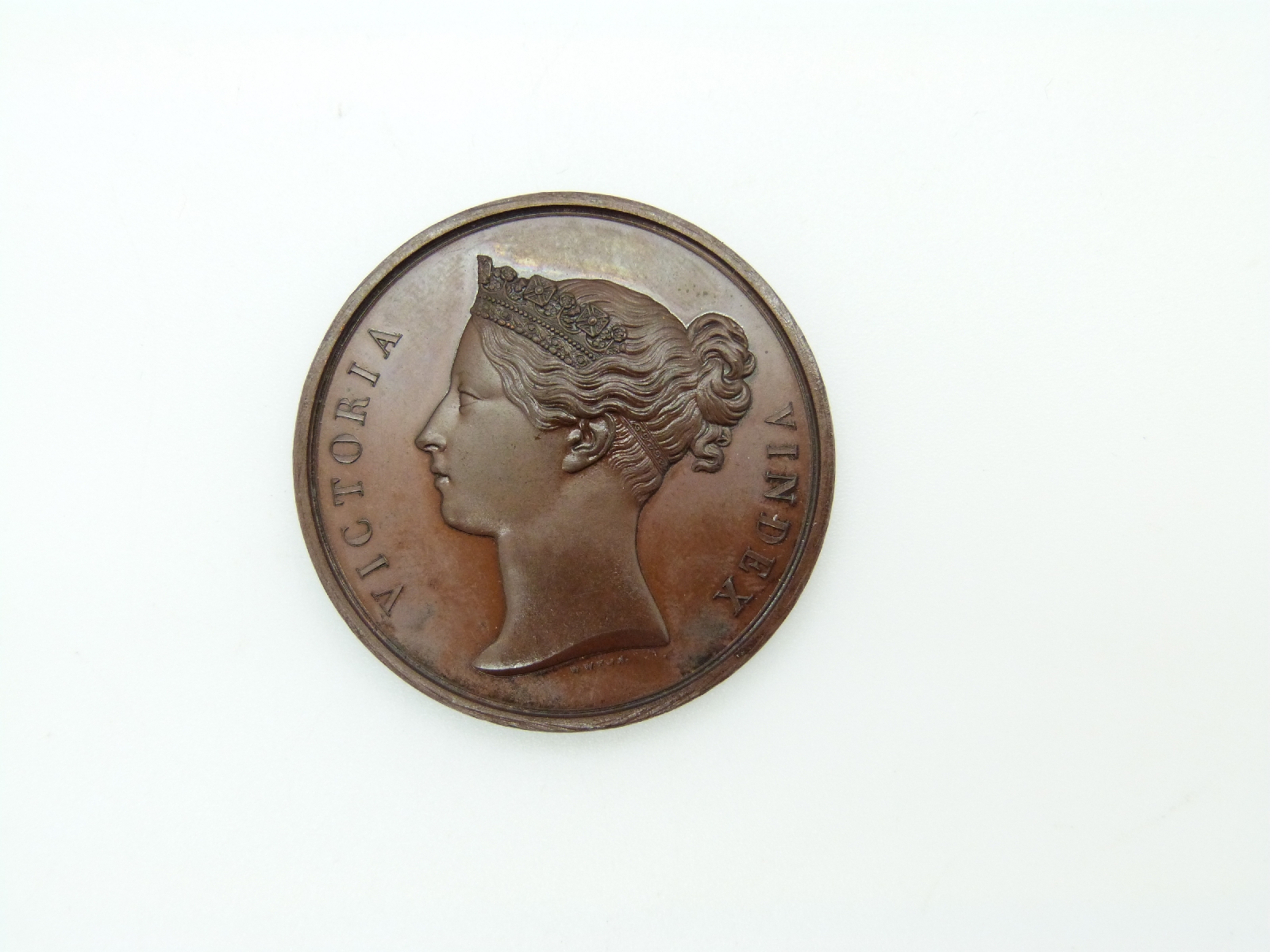 Victorian bronze medal for Candahar, Ghuznee, Cabul 1842, possibly a prototype / specimen, D36.3mm - Image 2 of 2