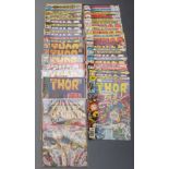 Twenty-nine Marvel Comics Thor comprising The Mighty Thor Starring In Tales Of Asgard 1 and Thor