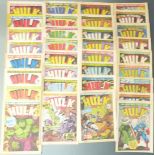 Thirty-three The Incredible Hulk Weekly comics comprising 1-20, 22-25, 28, 32, 36, 43-45, 49, 50 and