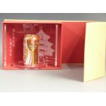 Beijing Olympics 2008 boxed presentation Chinese Coca Cola can on Perspex stand