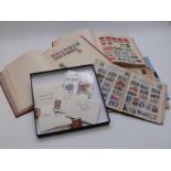 Two Stamford albums of all world stamps including good range of China stamps, loose early Persia