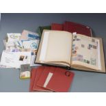 Four albums of all world stamps including early issues, China etc together with first day covers,