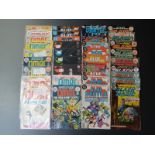 Thirty-five DC comics comprising OMAC 1-4 x2, 5, 6, 8 and 1-4. Blue Beetle 1, 2 x2, 3 x2, 4-8, 13