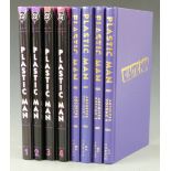 Eight DC Archive Editions Plastic Man comic books volumes 1-8.