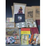 A group of ephemera including Victorian scrap album 'Crests and Monograms', unused minute book,