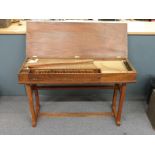 Alec Hodson of Lavenham, Suffolk clavichord in walnut case MCMLI (1951), with ebony keys and boxwood