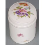 Rosenthal oval lidded casket decorated with flowers, H10cm, Coalport, Gaudy Welsh etc