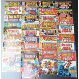 A near complete run of Marvel comics UK weekly issue The Avengers 1-148 (11, 12, 16, 17, 26, 36, 38,