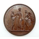 Victorian bronze presentation medal for Manchester School of Design "Primrose Medal Founded 1846"