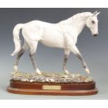 Royal Doulton Desert Orchid DA134 limited edition model by Graham Tongue, with stand, H32cm