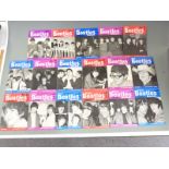 Seventeen copies of The Beatles Book Monthly, no 1 August 1963, and no 5 to no 20