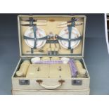 A cased picnic 1950s picnic set