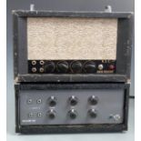 RSC Bass Regent valve amplifier together with a 'Max Amp' 100