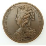 Marie Antoinette and Louis XVI commemorative medallion by B.Duvivier, diameter 41mm