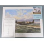 Set of 12 Geoff Nutkins signed limited edition (all 58/525) Battle of Britain prints, each signed by