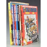 Games Workshop Judge Dredd The Role-Playing Game 0426 together with six Judge Dredd annuals 1982-