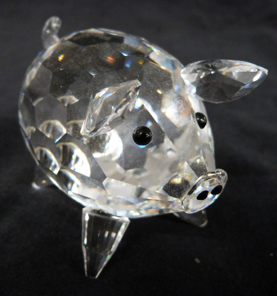 A collection of nine Swarovski animals including hedgehog, owl, mouse etc - Image 4 of 8