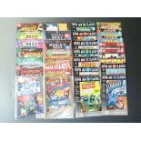 Sixty-five various DC comics including Fun Comics, Military Comics, Shining Knight, Swamp Thing,