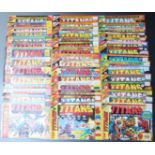 Forty-two Marvel comics The Titans 1-21, 24, 26, 28-32, 34-41, 44, 46-48, 55, 56 and 58.