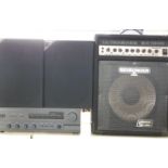 Behringer Ultrabass BX1200 Dynamizer, pair of KEF C20 Speakers and Yamaha AX-500 Stereo Amplifier