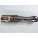 George IV truncheon with crown above IV GR, length 18cm