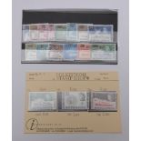 British Antarctic Territory mint stamps, 1963 10s and £1 x 2. Also later set