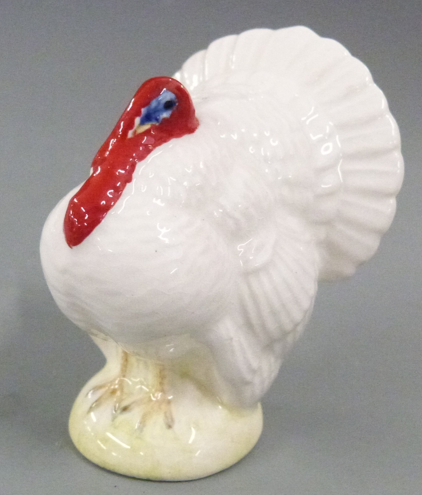 Beswick turkey in white, H7cm