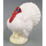 Beswick turkey in white, H7cm