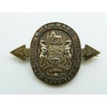 Bulawayo 4th November 1897 metal badge commemorating the official founding of Bulawayo as a town,