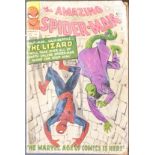 Marvel comic The Amazing Spider-Man #6 first appearance of The Lizard, 1963.
