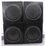 Four matching speakers, cone approximately diam 29cm