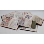 Victoria Philatelic Album of Commonwealth stamps and five small stockbooks