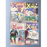 Four Marvel Comics X-Men comprising 26, 35, 37 and 40, c1963.