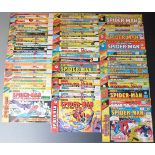 A run of sixty-eight Marvel Comics Super Spider-Man 158-228 (221 and 203 mising)