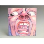 King Crimson - In The Court Of The Crimson King (ILPS 9111) A2/B2, pink rim, record and cover appear