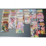 Forty Marvel comics comprising Skull The Slayer 2-5 and 7, The Human Fly 1 and 5-8, Nick Fury