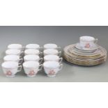 Collection of Spode Trade dinner and tea ware decorated in Trade Winds pattern including seven